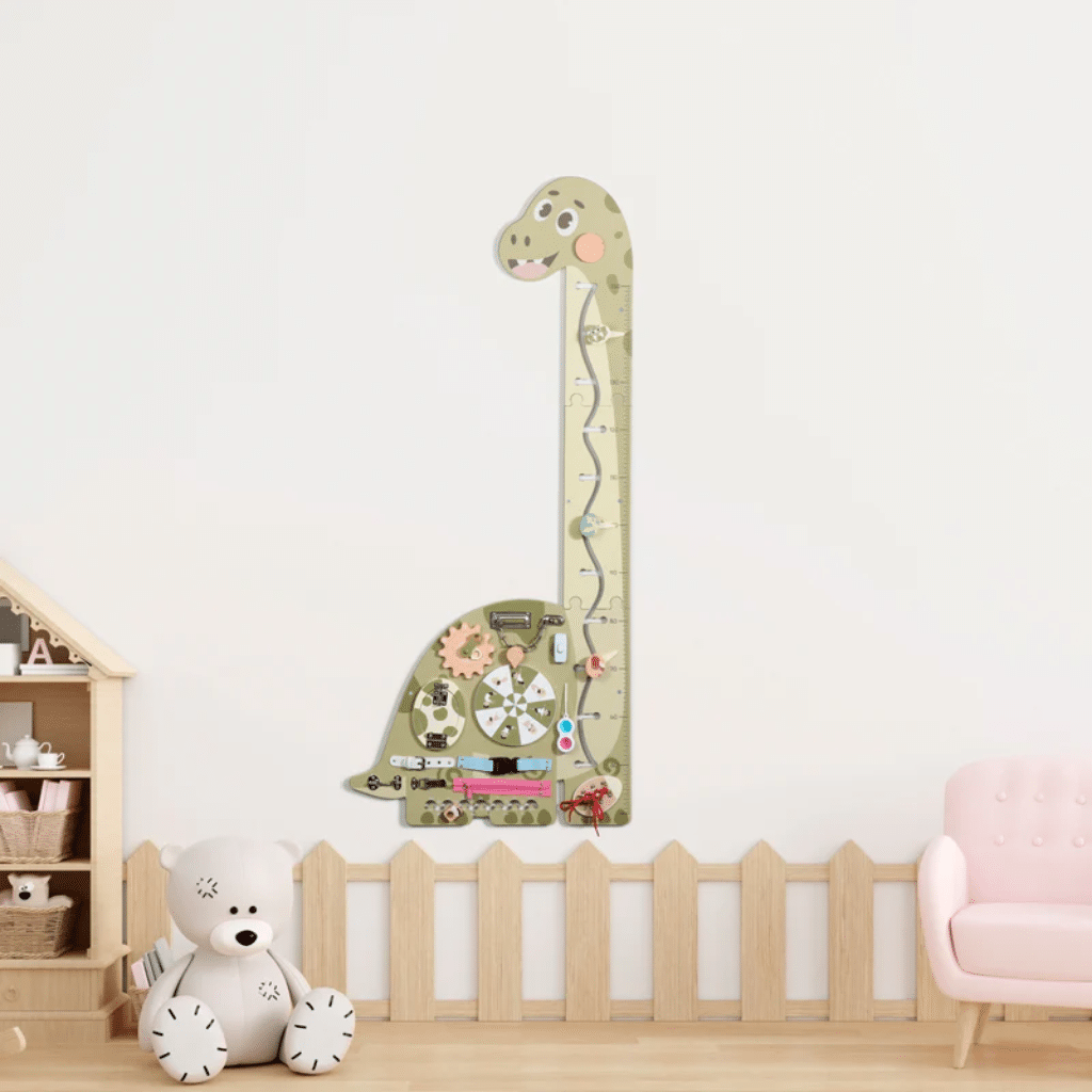 Foxy Family Langhals Aktivitetstavle med højdemåler 135 cm