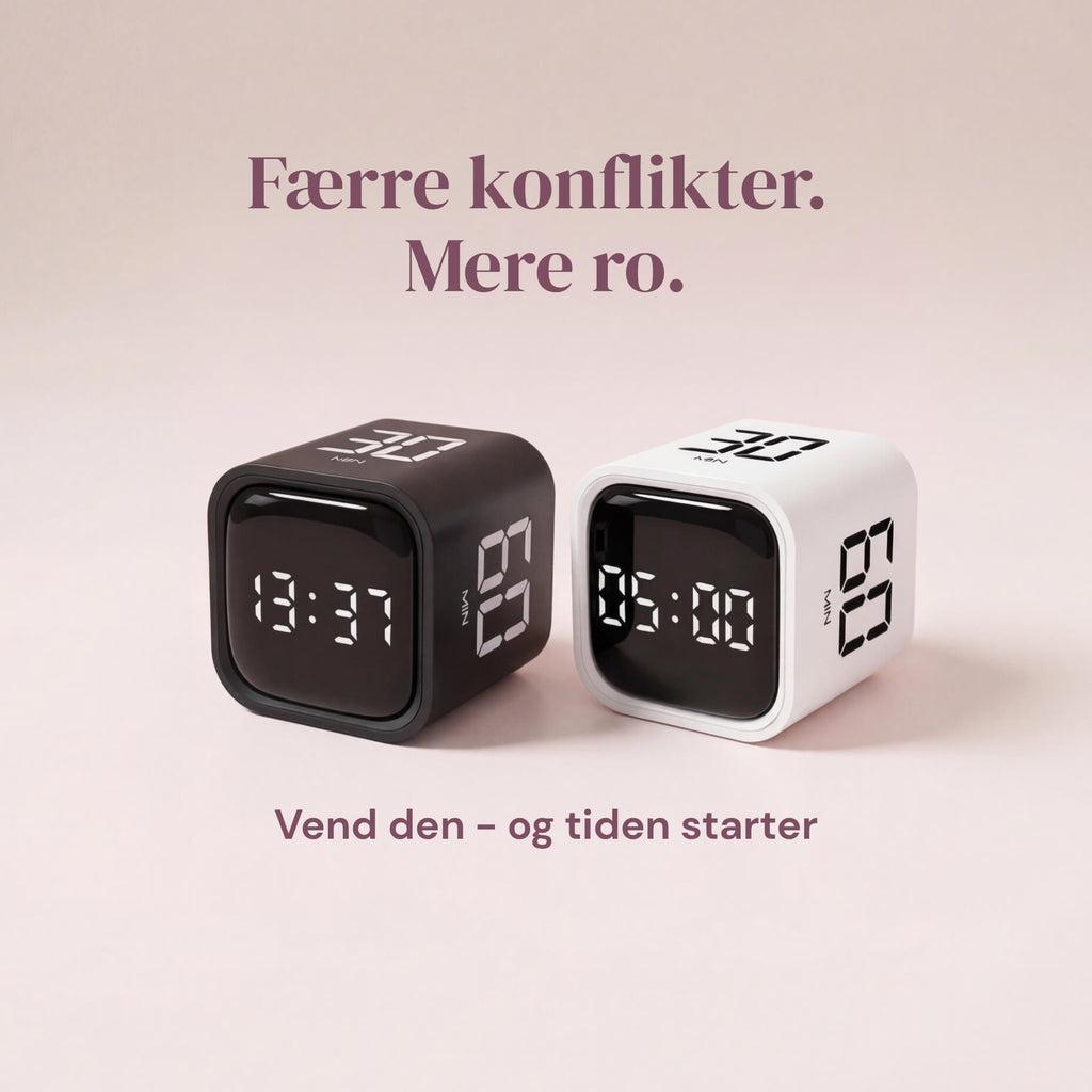 Rolig Hverdag FlipTimer F4 visuel timer i sort til børn