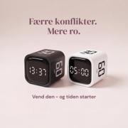 Rolig Hverdag FlipTimer F4 visuel timer i sort til børn