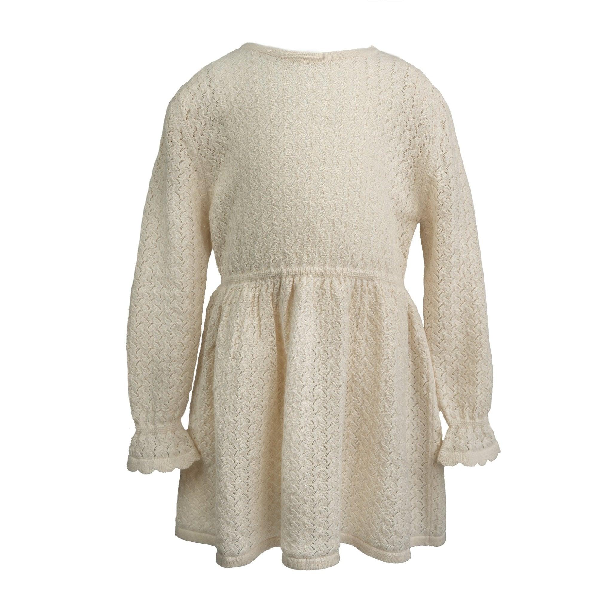 Hanevild Ella kjole til pige i uldblanding, farven Birch